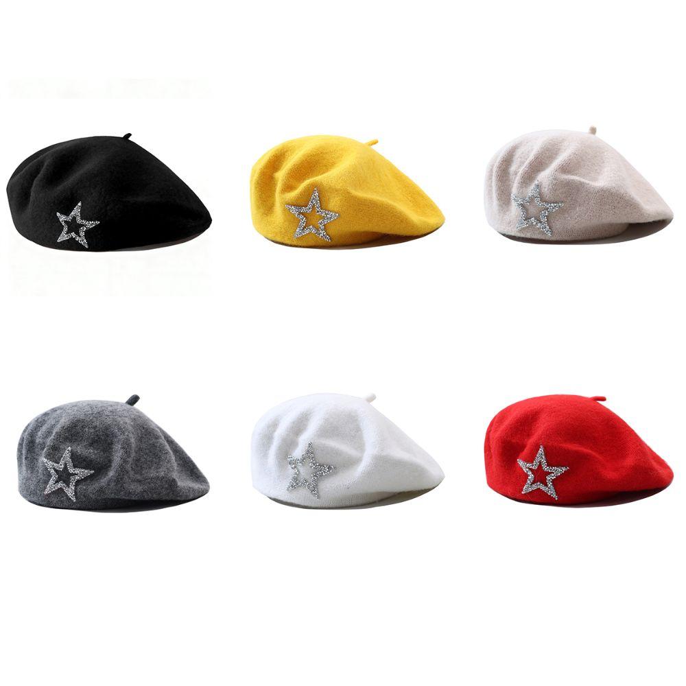 Retro Warm Painter's Hat Artist Style Winter All-match Hat  Spring Autumn Winter