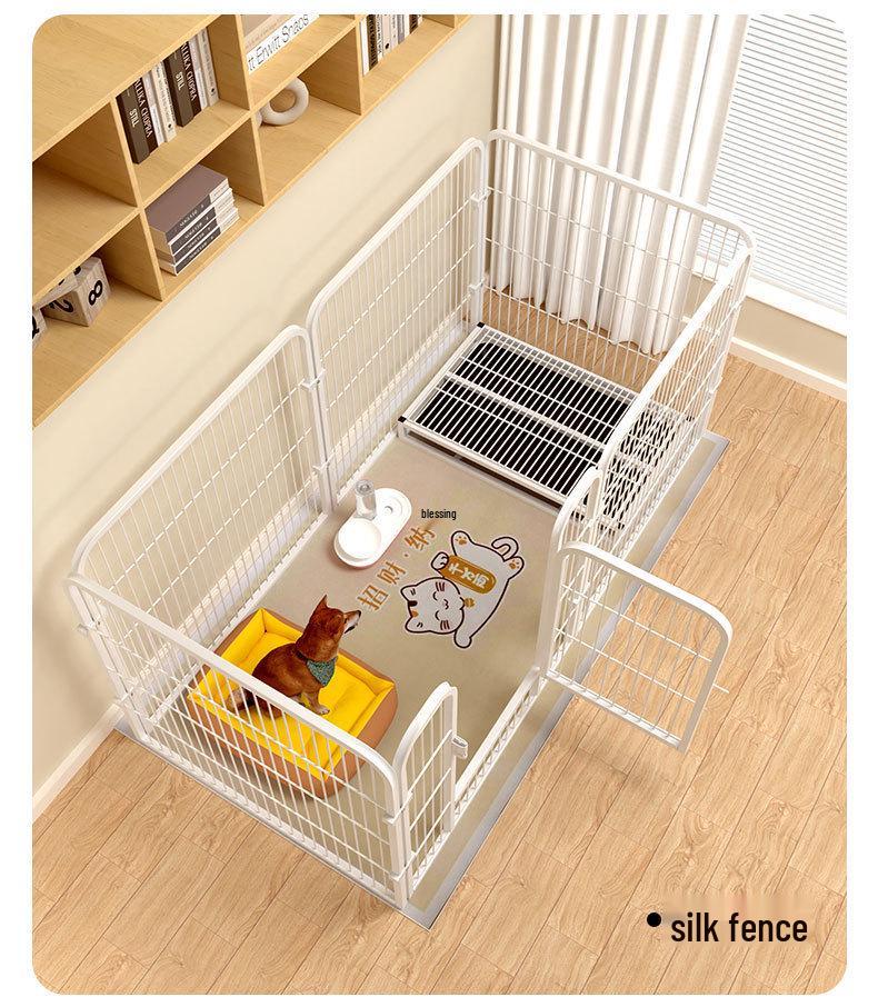 Foldable Dog Fence & Bed for Small to Medium Breeds - Corgi, Teddy, Bichon