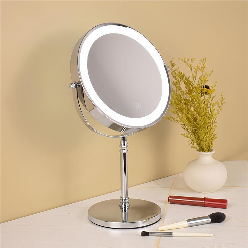 

LED Vanity Makeup Mirror with Dimmable Lights - Internet Celebrity Style Flat + 10x Magnification