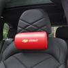 Car Seat Headrest Cushioning Carbon Leather Neck Pillow For Chevrolet Spark Captiva Cruze Malibu Equinox Trax Camaro Blazer