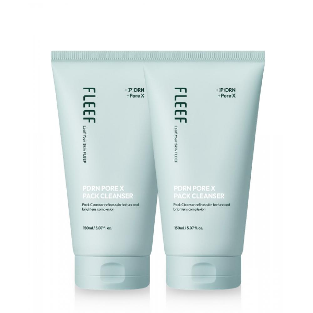 Fleef [2Pack] Pdrn Pore X Charcoal Bead Pack Cleanser 150ml NONE