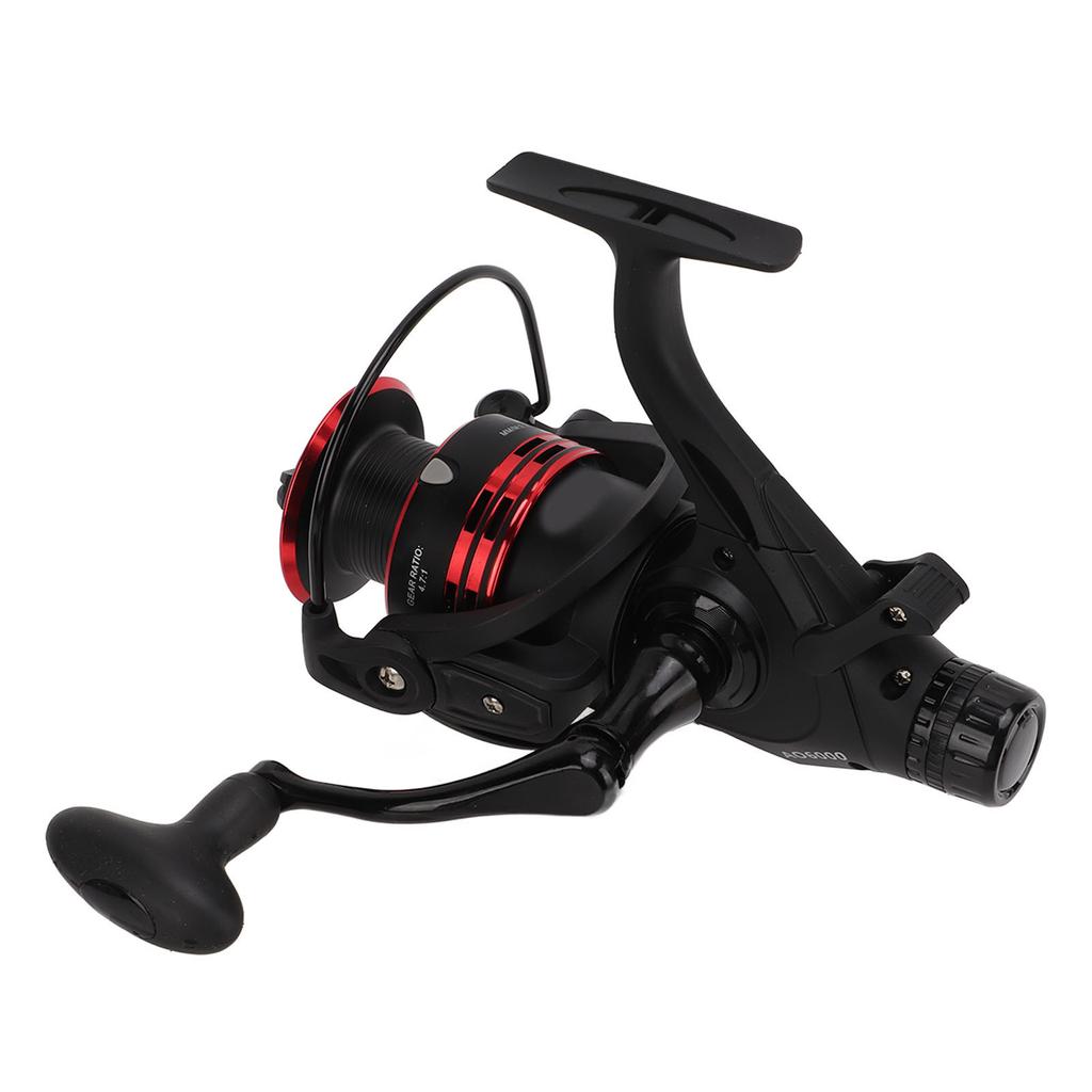 Spinning Reel Front Rear Dual Drag Knob Fishing Drag Reel 9+1BB 4.7:1 Metal Wire Cup for Reservoir Carp Fishing(AO6000 )