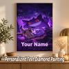 Gengar Custom Name Diamond Painting Personalized 5D Full Drill DIY Diamond Art Home Decor