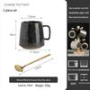Japanese Retro Ceramic Mug Set – Creative Household & Office Coffee Cups with Gift Box