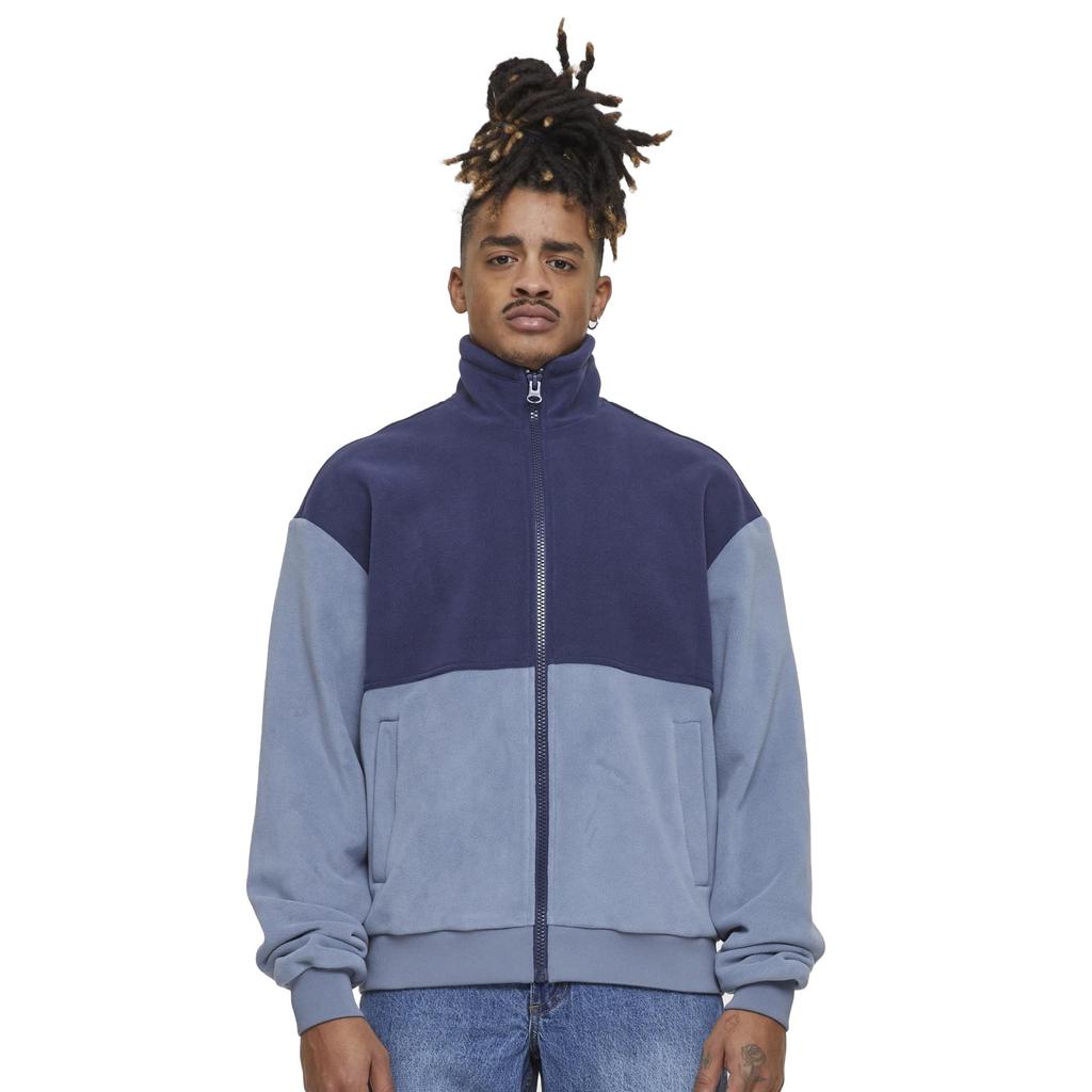 Urban Classics Mens Colour Block Polar Fleece Jacket
