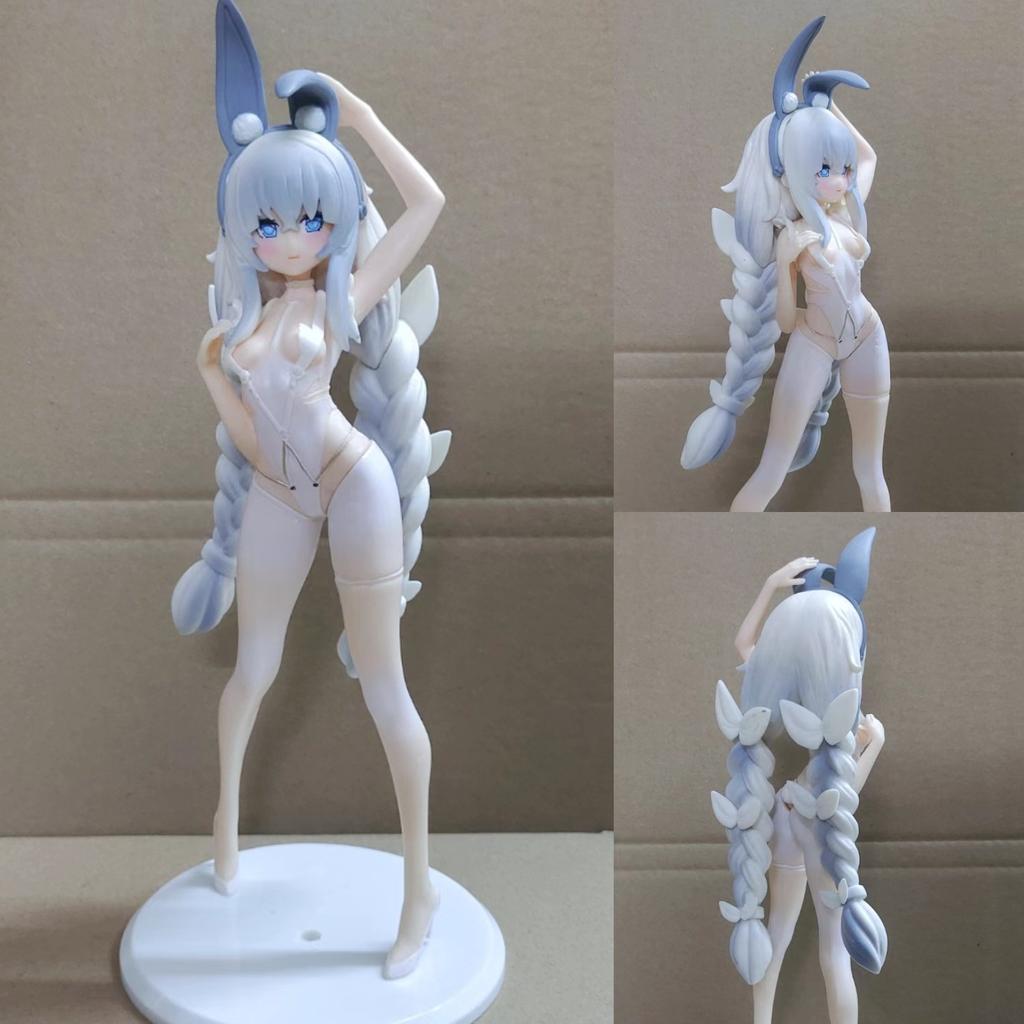 27CM Anime Azur Lane Le Malin Figure Sexy Cute Bunny Girl Anime Standing Posture Model Toy Gift Collection  Ornaments PVC