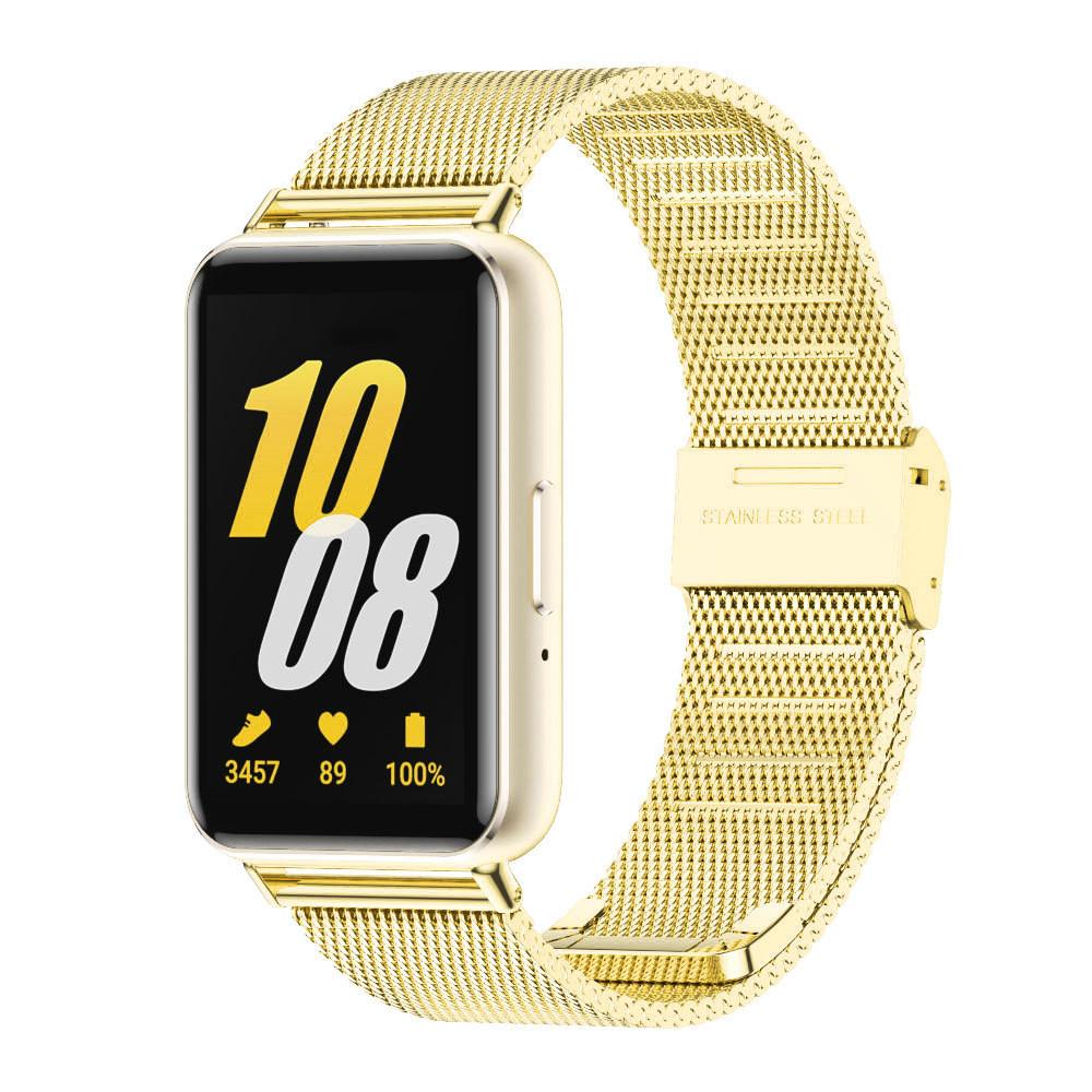 Metal Mesh Stainless Steel Strap for Samsung Galaxy Fit 3 Smartwatch Replacement Bracelet for Samsung Galaxy Fit 3 Watchband