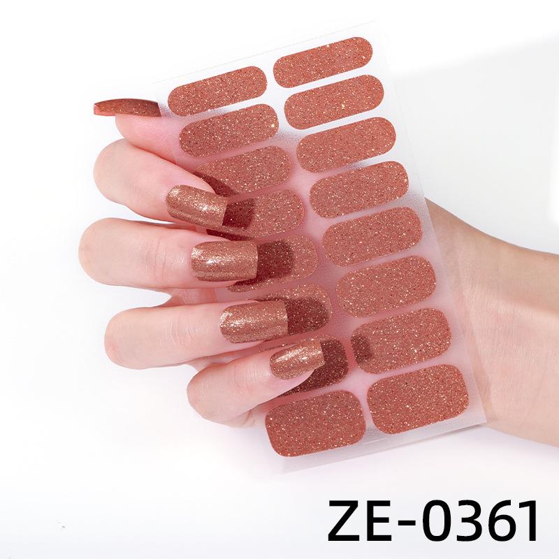 Naklejki na Paznokcie Cover Paski do Malowania Paznokci DIY Błyszczące Brokatowe Samoprzylepne Naklejki Dekoracja Manicure