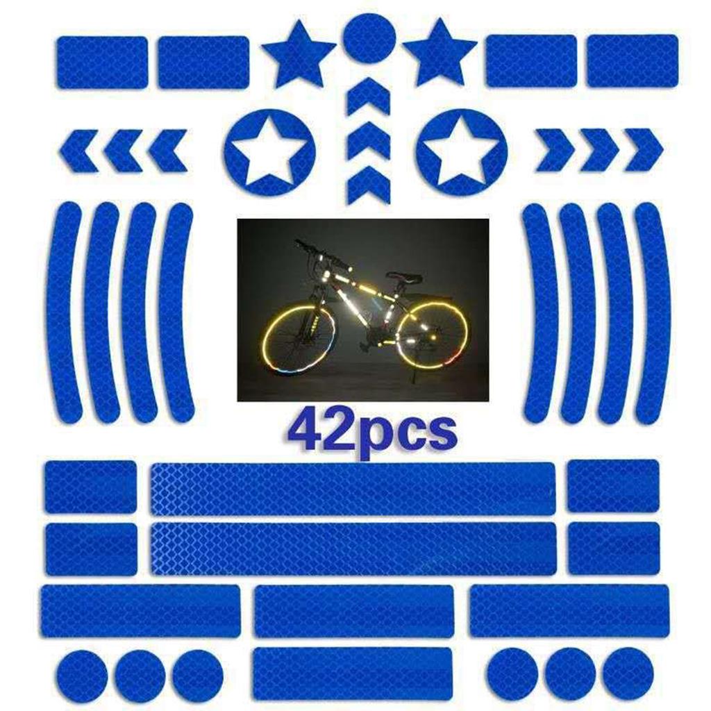 Honeycomb Reflective Stickers For Bicycle And E-Bike High-Visibility Safety Warning Strips Waterproof Sunproof