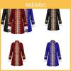 Fantasy Medieval Mens Long Sleeve Tailcoat Jacket For Cosplay Roleplay Costume