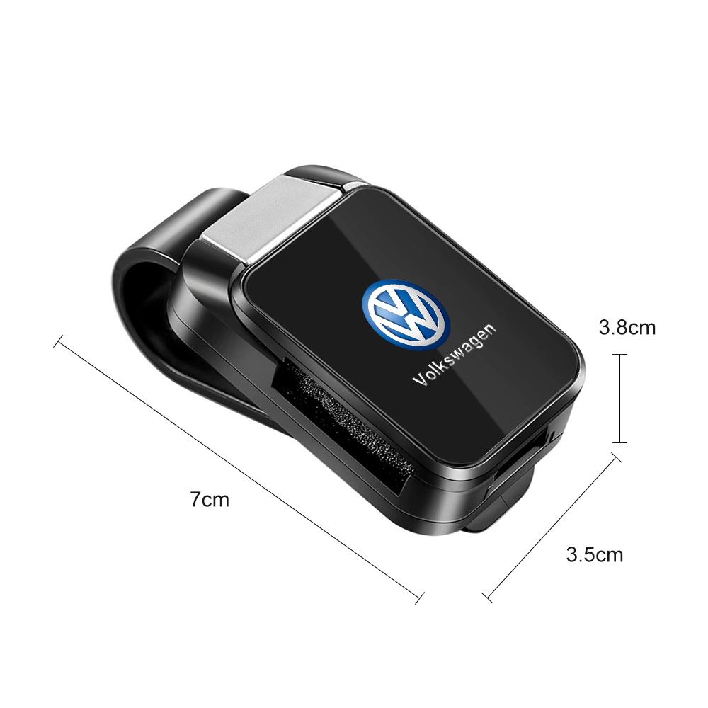 Hub Caps Car Eyeglass Clip Sunshade Sunglasses Holder Glasses Storage Clip For VW Volkswagen Polo Tiguan Passat Golf Jetta Lavid