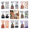 50pcs/pack Bat Pattern Dessert Packaging Bag With Ties Gift Bags Halloween Candy Bags  Home