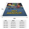Hey Arnold Adventures Anime Drama Blanket Multi-size Soft Fuzzy Plush  Throw Blankets for Sofa Couch and Bed