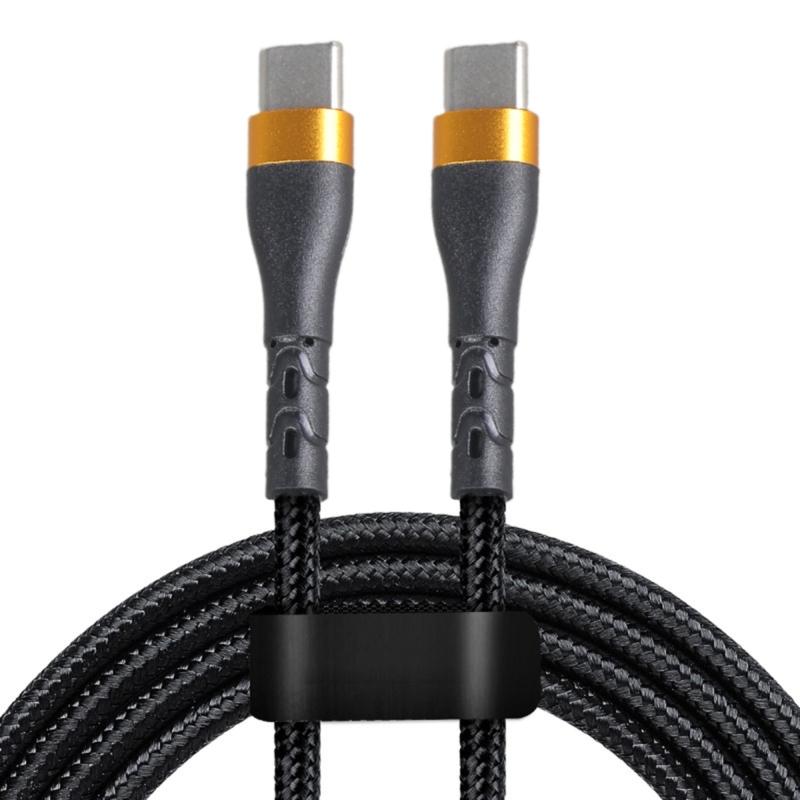 Fast 10A Charging Cable with Type C Interfaces for Efficient Data Sync and Power Delivery