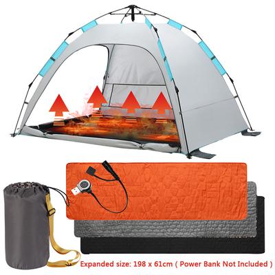 USB Electric Heated Sleeping Bag Liner Travel and Camping Sheet 5 Heating Zones