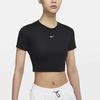 Nike Sportswear Essential Cropped Round-Neck Short-Sleeve T-Shirt Women tops Black DD1329-010