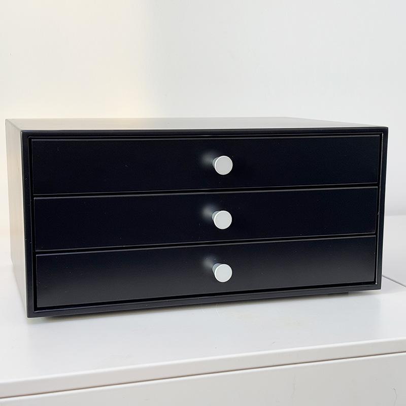 Wrought Iron Multi-layer Desktop Storage Box with Drawers for Keys, Combs, and Cosmetics