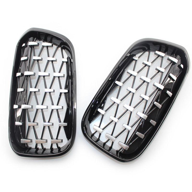 For BMW 1 Series F20 F21 2015- Facelift Front Hood Kidney Bumper Racing Grille Mesh Grill Car Replacement Accessories