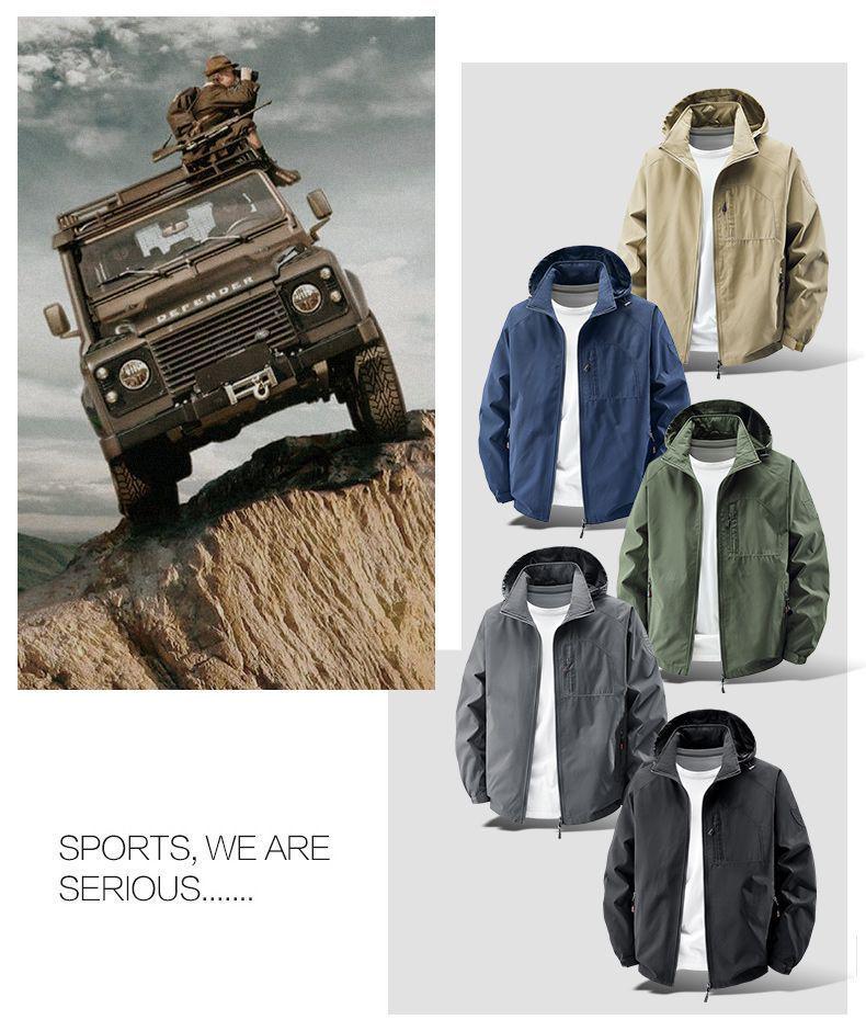 Men's High-End Windproof Fleece Jacket - Autumn/Winter Casual Outdoor Workwear