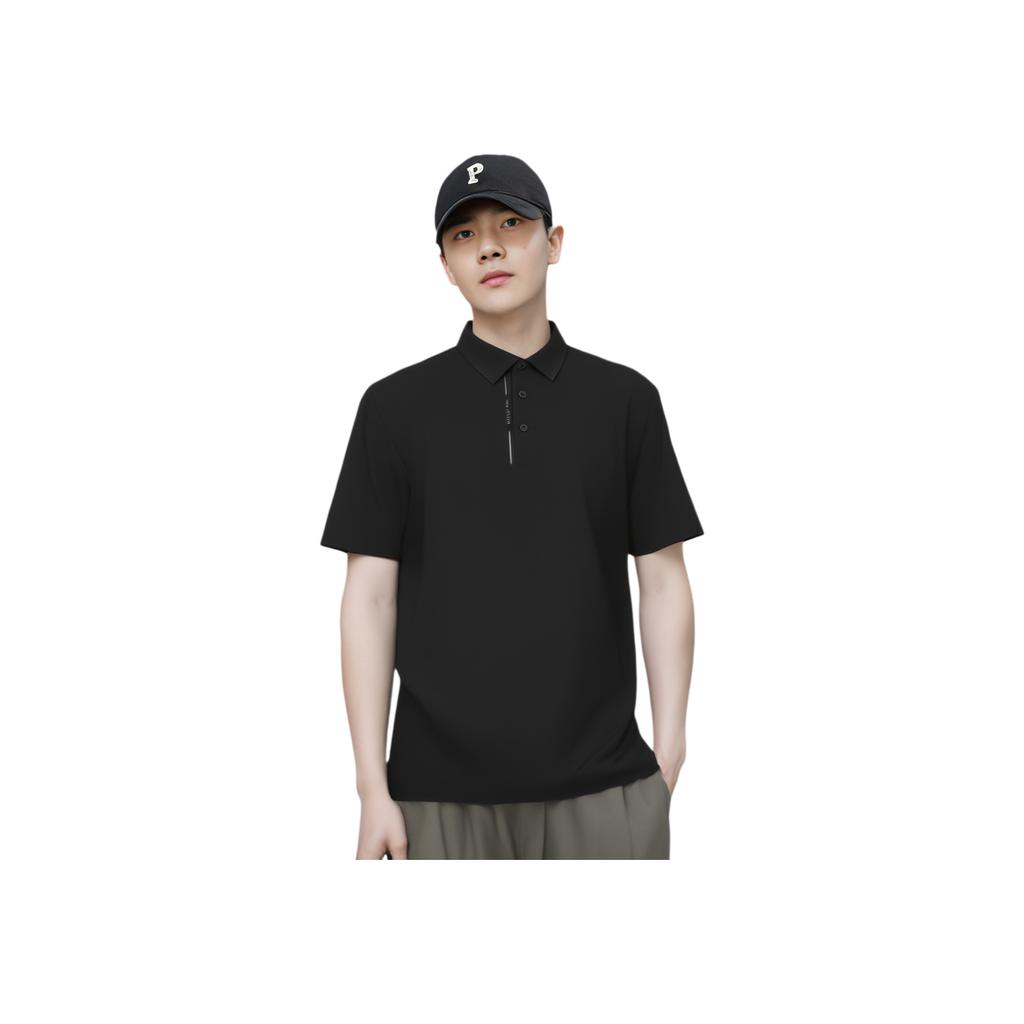 New FILA Polo Shirt Men's Jet Black F11M422112FBK