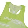 SAUCONY Speed Running Series Round Neck Fashion Comfortable Sleeveless Sports Tank Top Unisex Tops Geometric-Yellow Green SA2250TK63T-PR229