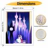 Disney Cinderella Castle digital oil painting diy coloring handpainted filling home decoration gift wall art romantic dance couple