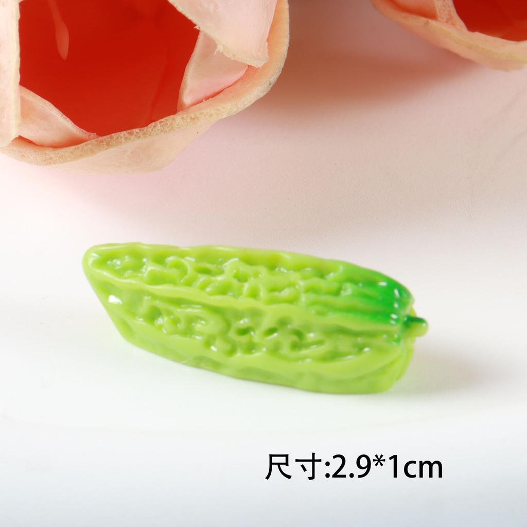 10 STÜCKE Miniatur Gemüse Serie Simulation Essen Spielen DIY Creme Kleber Handyhülle Schlüsselanhänger Haarschmuck Harzzubehör