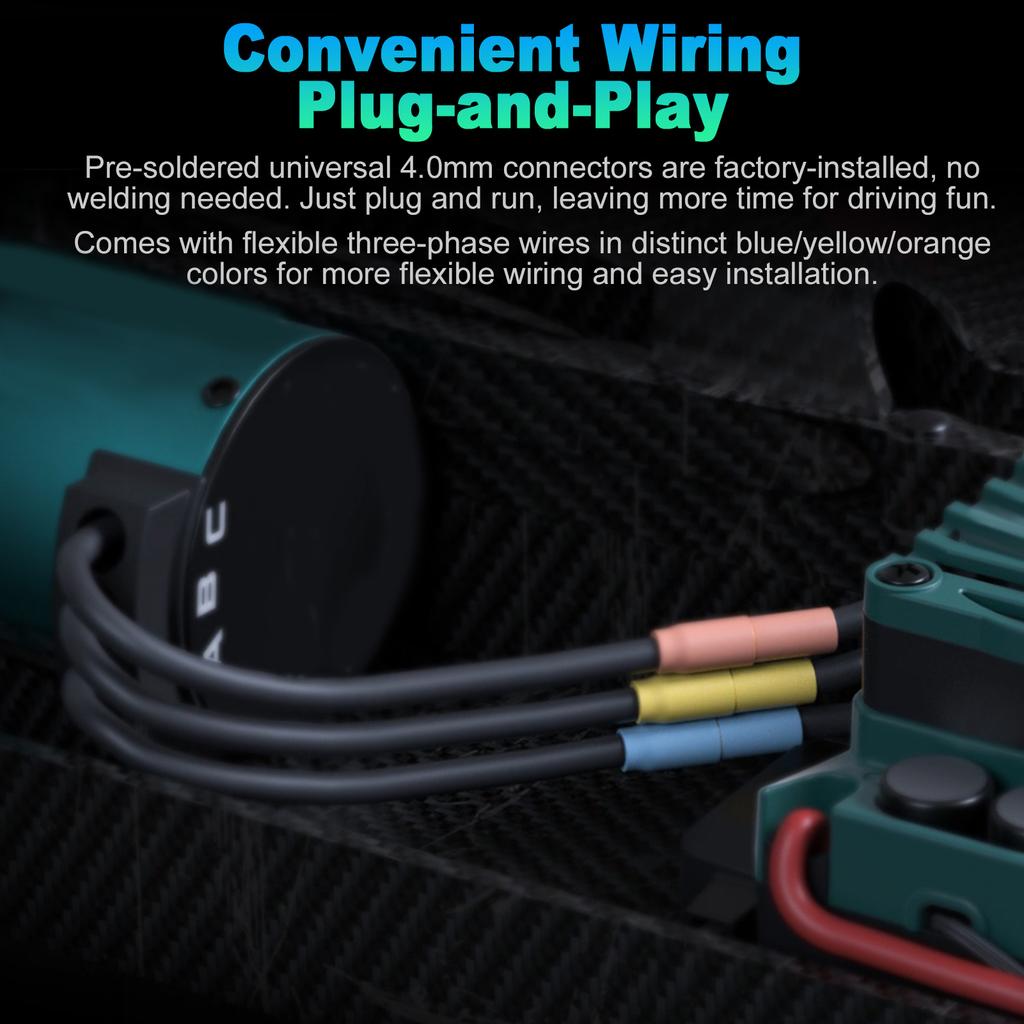 3650 Brushless Motor for 1 10 RC Car Efficient Power Output Compatible with Various Brands 4000KV