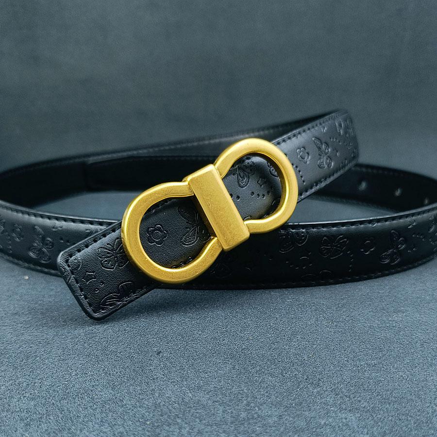 2.5cm Classic Belt Luxury Designer Famous Brand High Quality Leather Hot Women Belts For Dress