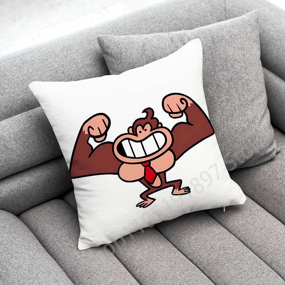 Federa per Cuscino D-Donkey K-Kong Scimmia Per 50x50cm 30x30cm 55x55cm 45x45cm 40x40cm Federa Quadrata per Cuscino da Letto