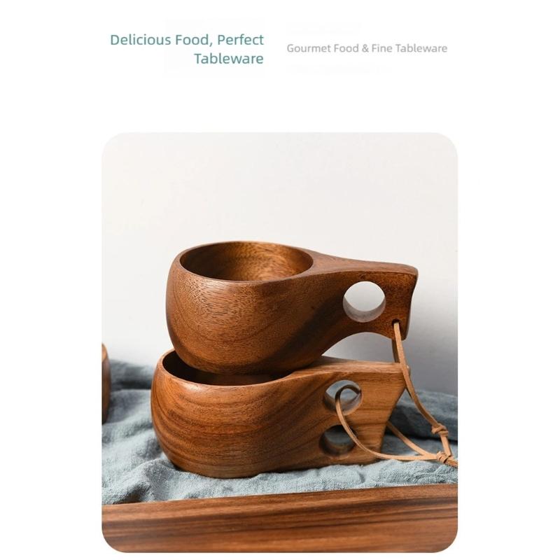 Kaffeelöffel aus Naturholz/Kaffeebrühbecher mit präziser Messung für gleichmäßiges Brühen und natürliche Holzmaserung