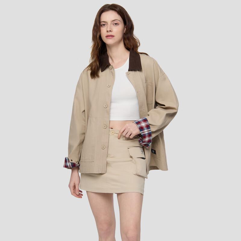 GAP Unisex 2025 Fall Loose Corduroy Collar Barn Jacket