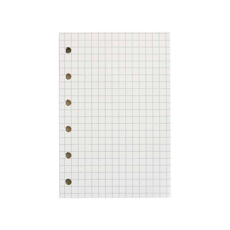 A6 A7 M5 Gitter Blankozeile Notizbuch mit losen Blättern Nachfüllpackung Spiralbindung Innenseite Tagebuch Planer Schulbedarf