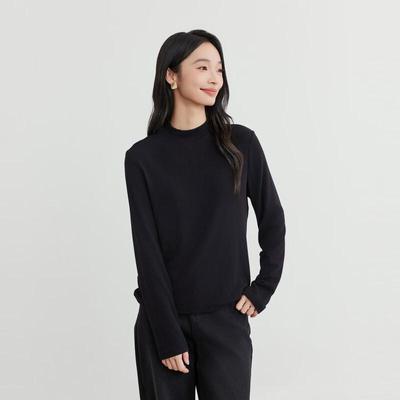Women's Semi-High Collar Knit Top