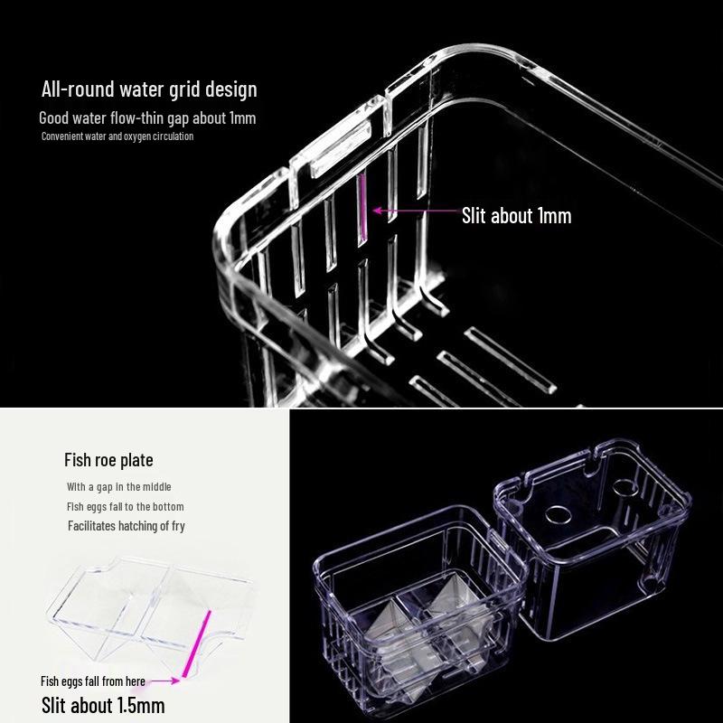 Double-Layer Acrylic Floating Guppy Hatch and Betta Isolation Box