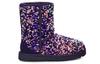 UGG Classic Short Stellar Sequin Snow Boots Black/Blue/Purple Women's 1112514-MDL