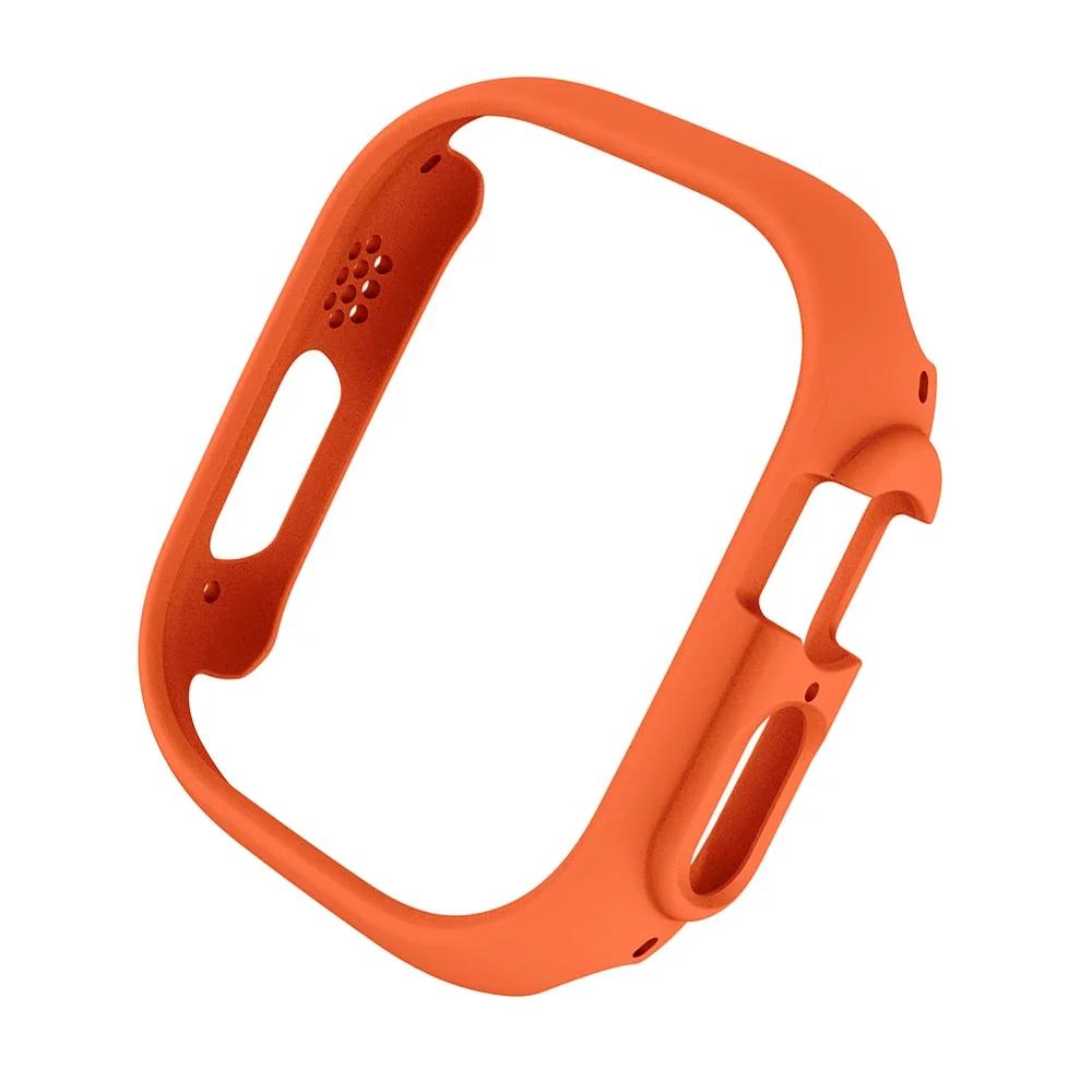 Matte Protective Cover for Apple Watch Ultra 2 PC Transparent Bumper Hard PC Frame Protector Case for Iwatch Ultra 49mm