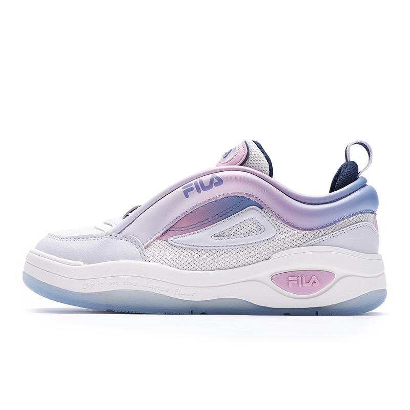 New FILA Low Top Skateboard Shoes Women's Milk White/Rain Mist Gray F12W432208FGN