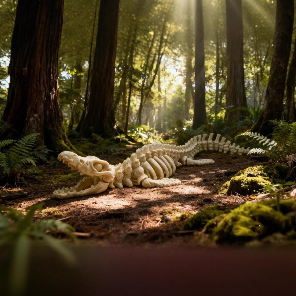 3D Printing Canglong Skeleton Model Joint Movable Skeleton Aquarium Decoration Simulation Skeleton Reptile Aquarium Decor
