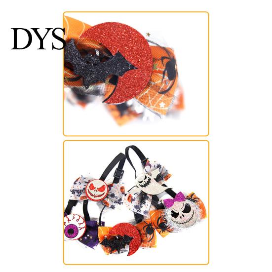 Funny Pumpkin Ghost Skull Decor Halloween Goose Bow Tie, Porch Statue Accessories, Spooky Tie for Lawn Statue, Outdoor Holiday Yard Versatile Costume