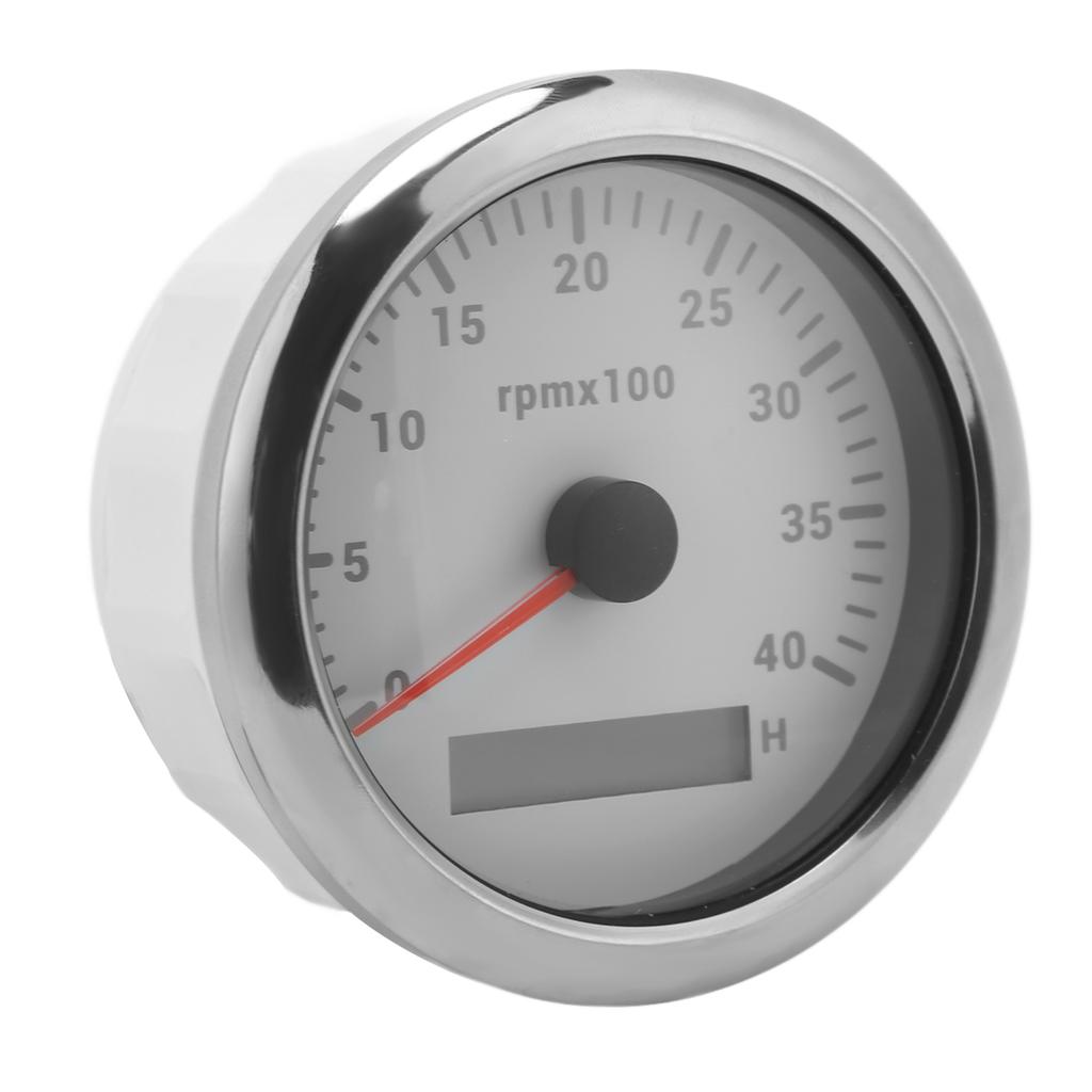 85mm Tachometer Gauge 4000RPM IP67 Waterproof with 7 Color Backlight for Car Boat RV Yacht