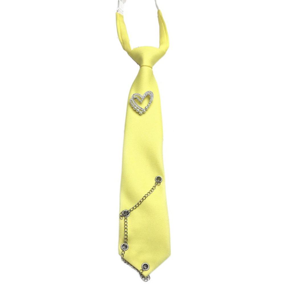 Korean Style Long Necktie Tassels Shirt Tie Elegant Love Heart Tie  Daily