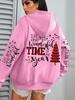 Women's Creative Christmas Tree Print Hoodie - Casual Loose Autumn Pullover