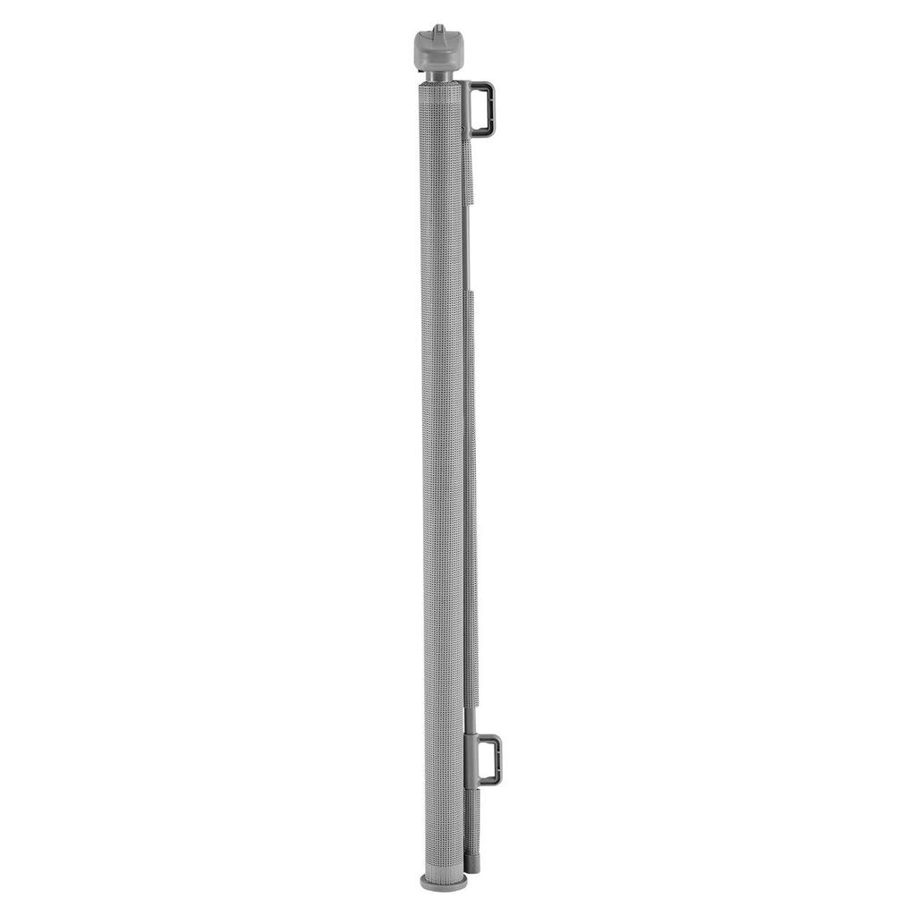 Retractable Baby Gate, Extends to 1450 mm Wide, 980 mm Tall, with Security Lock, Easy to Use, Walk Through Without Tripping, Mesh Dog Gate for Stairs,