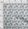 oneOone Cotton Flex Gray Fabric Abstract Watercolor Floral Fabric For Sewing Printed Craft Fabric By The Yard 40 Inch