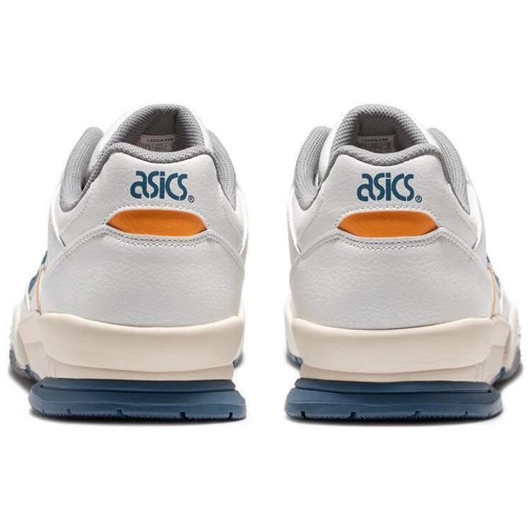 Asics Gel-Spotlyte Low Synthetic Leather Sports Wear Resistant Breathable Low-Top Sneakers Unisex Sneakers White Blue 1203A399-100