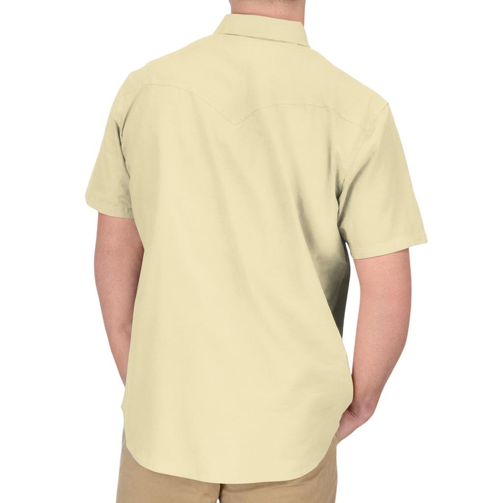 Men'S Fashionable Lapel And Shoulder Length Short Sleeved Casual Top