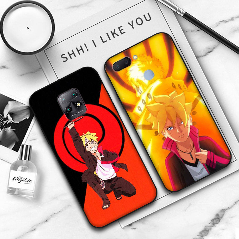 JW57 Boruto Black Sofe Case for Xiaomi Poco X6 X4 M5 M6 F5 F6 C65 C55 C50 C51 C40 Pro Redmi 14C A3X 13C 12C 11T 10A 9C Note 7 6 8A Plus