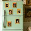 Animal Photo Frame Refrigerator Magnet 3D Wooden Vintage Frame Decorative Fridge Magnet Home Office Whiteboard Locker Decor