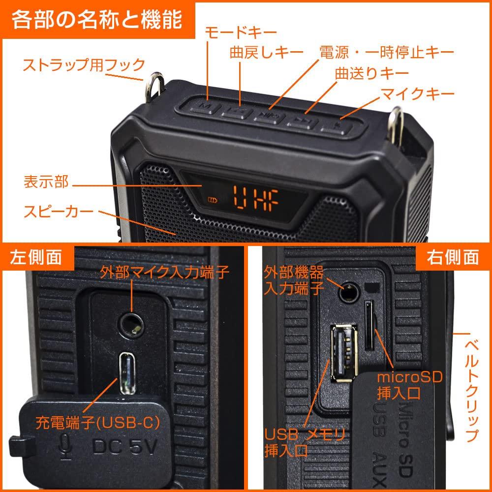 NEXTEC Wireless Portable Loudspeaker Prevents droplet infection at cash F.R.C. NX-BV20WP (W) registers, counters, etc.!